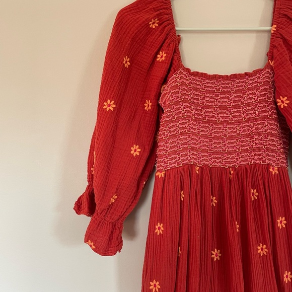 Rust boho dress - Picture 3 of 5